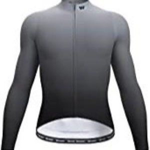 Men's Cycling Jerseys Long Sleeve Bike Biking Shirts Full Zip (X-Large)